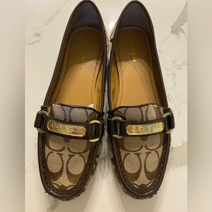 Coach loafers brown